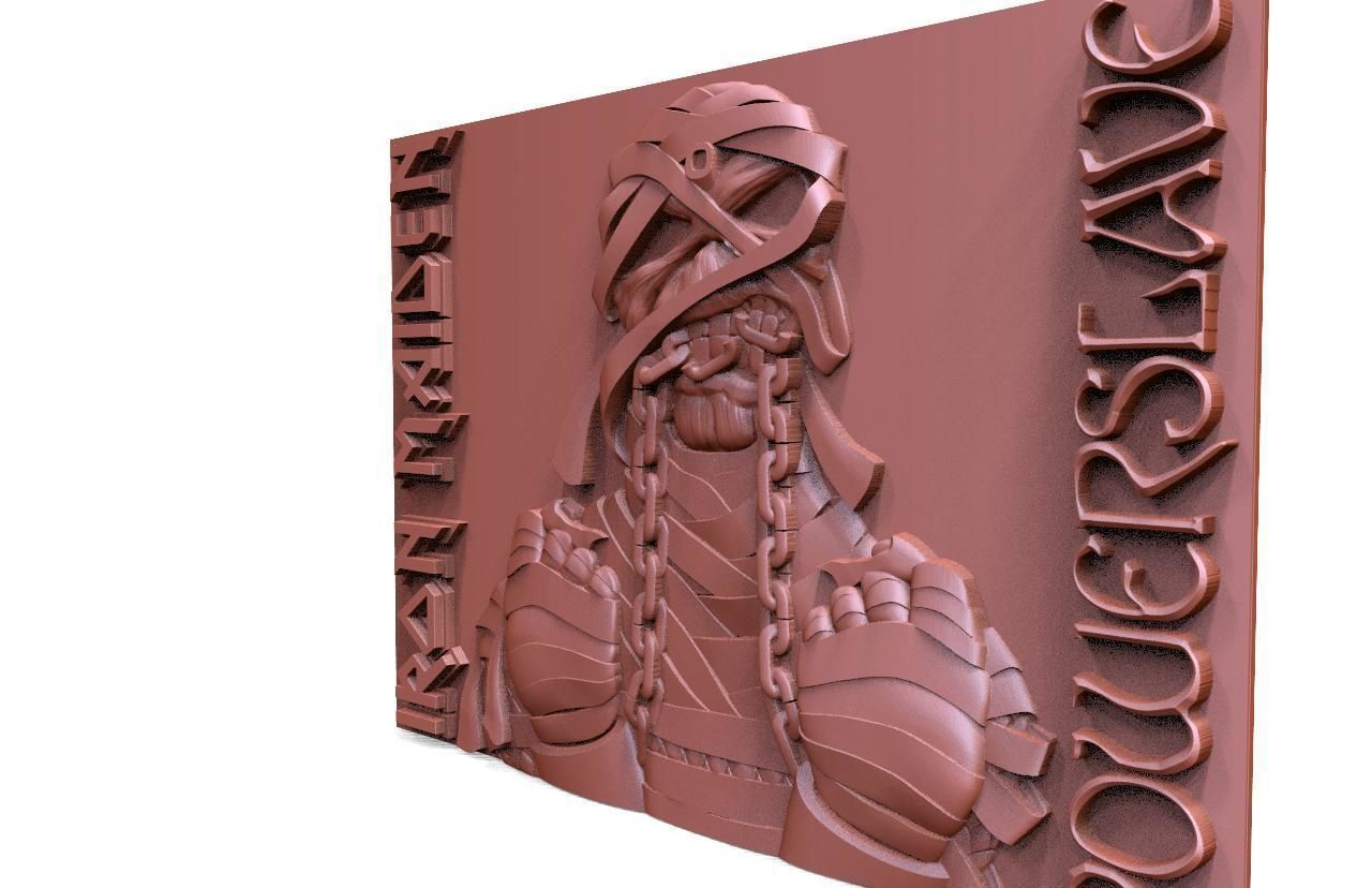 Iron maiden Eddie Powerslave CNC 3D print model_3