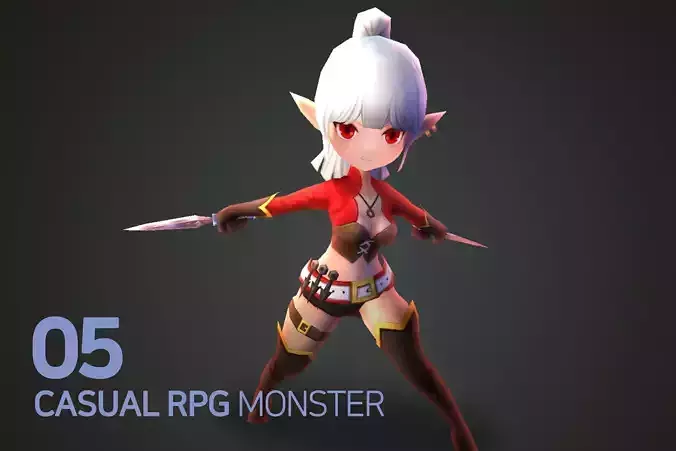 Casual RPG Monster - 5 Dark Elf