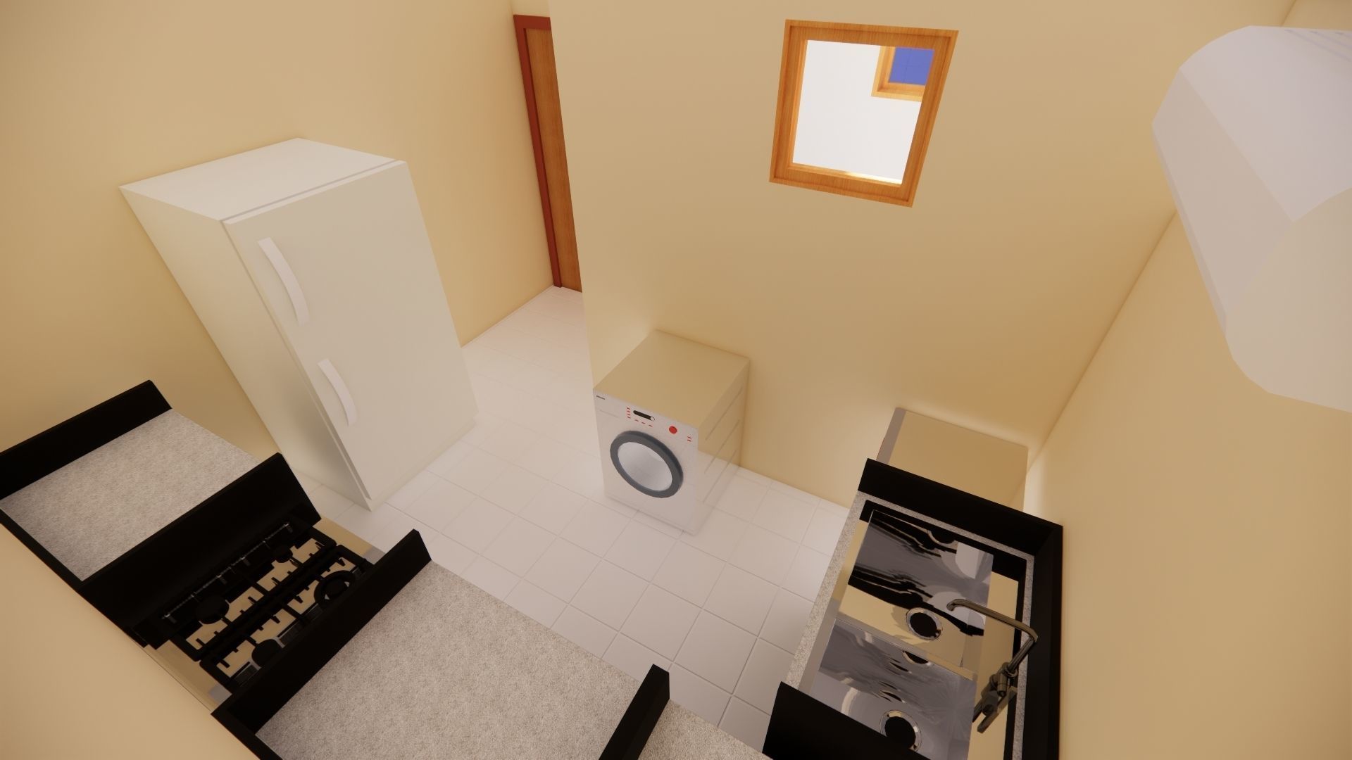 Residential building G plus 3 with ground parking in Revit 3D model_28