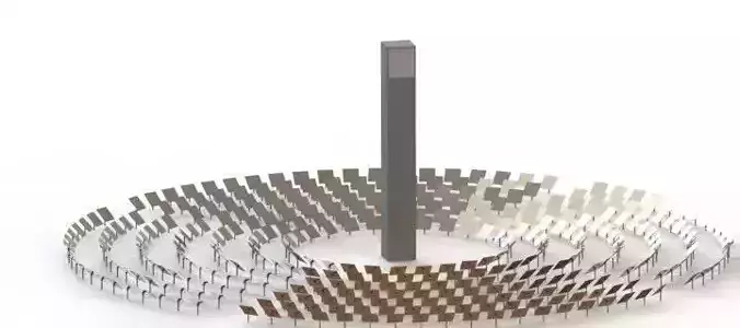 Solar CSP 3D model