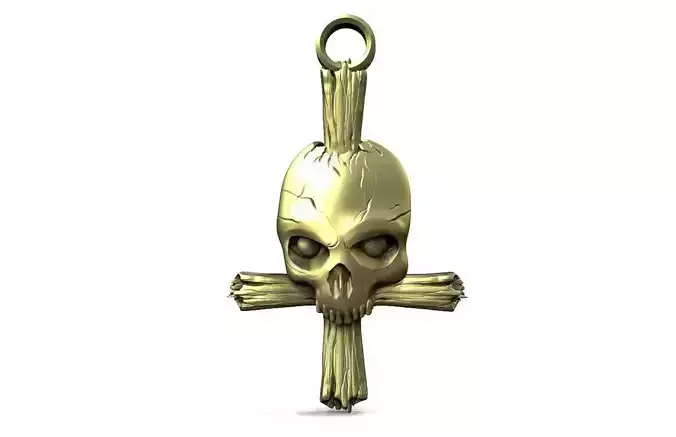 Skull and bones pendant