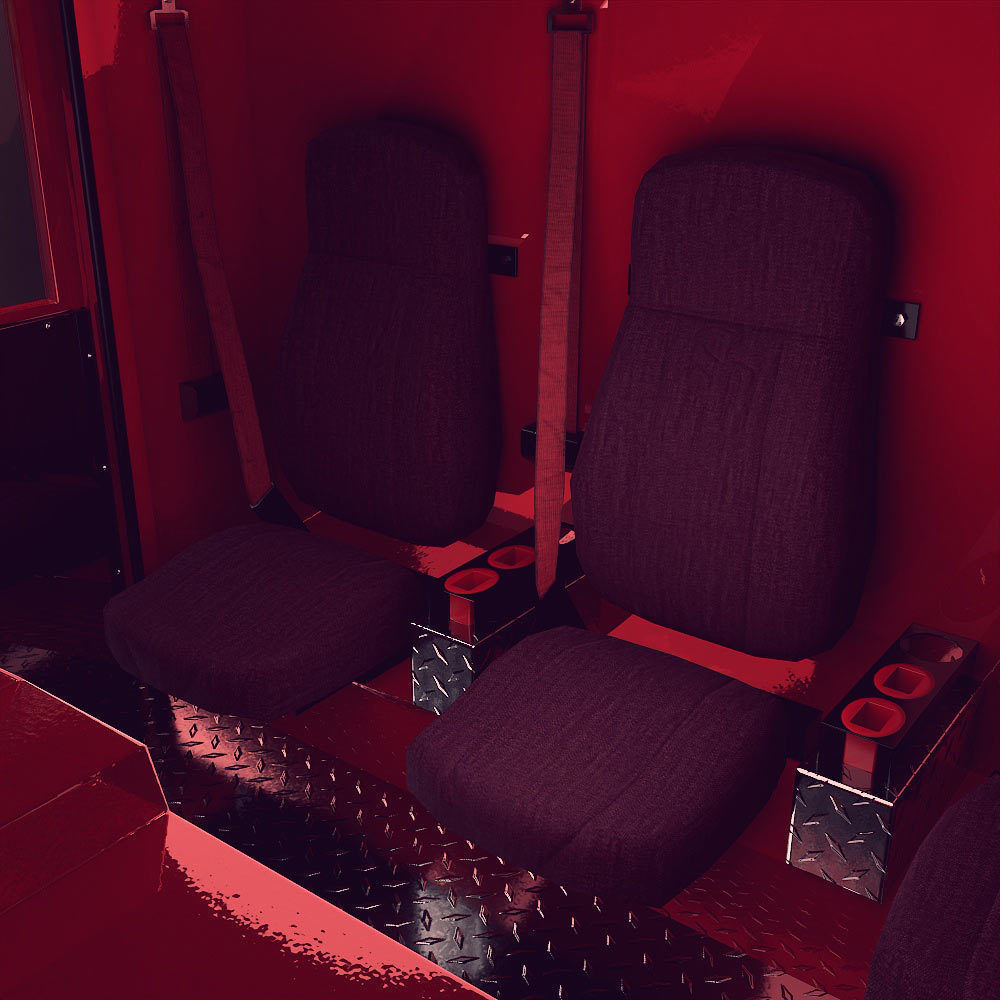 Fire truck fire engine truck PBR 3d model Low-poly 3D model_25