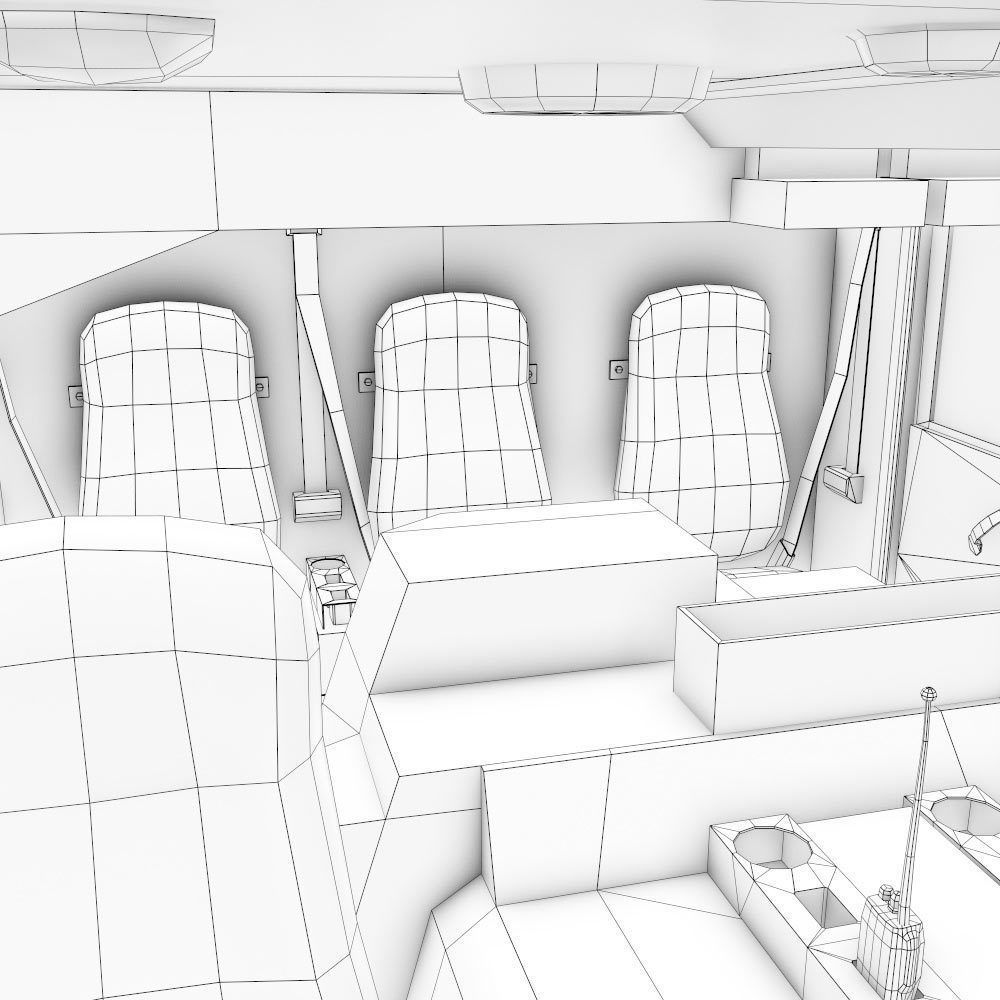 Fire truck fire engine truck PBR 3d model Low-poly 3D model_38