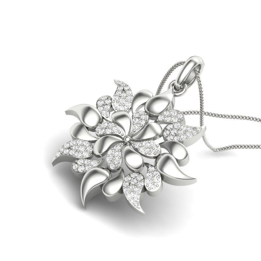 Women pendant 3dm stl render 3D print model_7