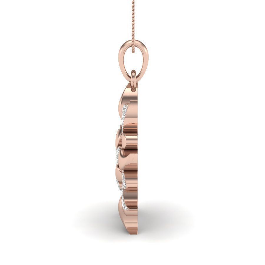 Women pendant 3dm stl render 3D print model_15