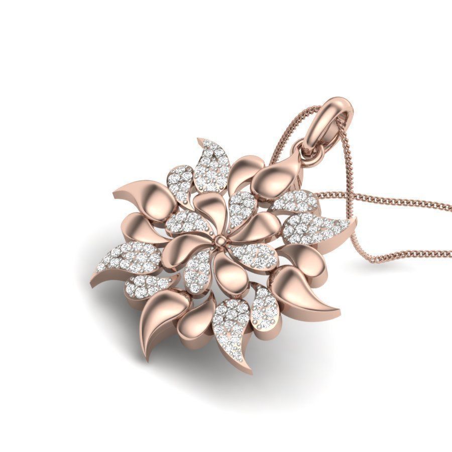 Women pendant 3dm stl render 3D print model_16