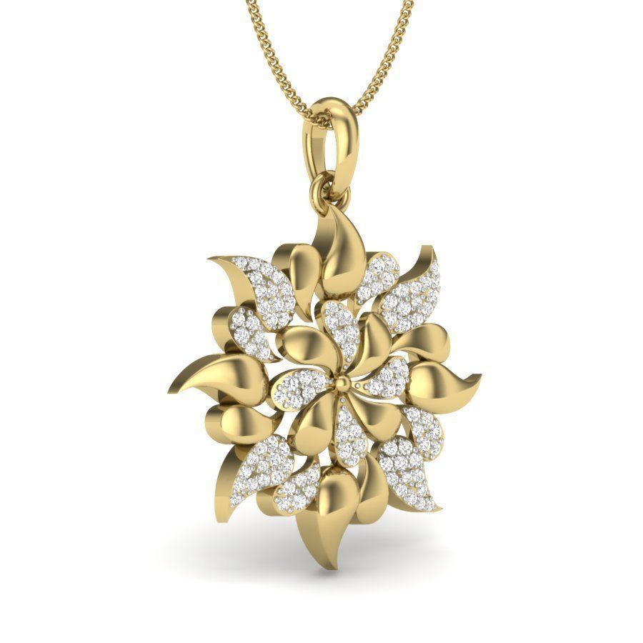 Women pendant 3dm stl render 3D print model_10