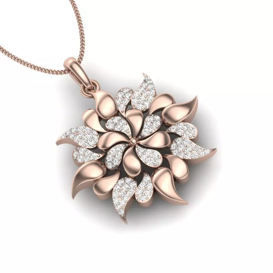 Women pendant 3dm stl render 3D print model_0