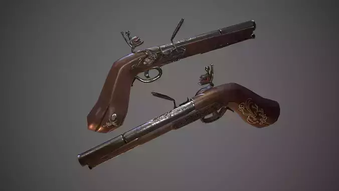  Pirate flintlock pistol 