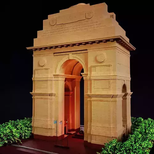 India Gate memorial PBR 3d model  Low-poly 3D model