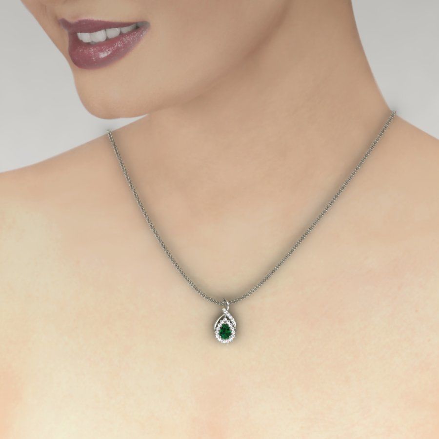 Pear Stone pendant 3D print model 3D print model_2