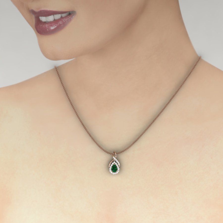 Pear Stone pendant 3D print model 3D print model_15