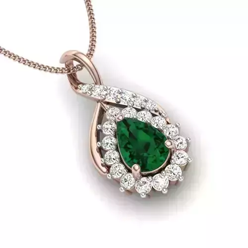 Pear Stone pendant 3D print model 3D print model