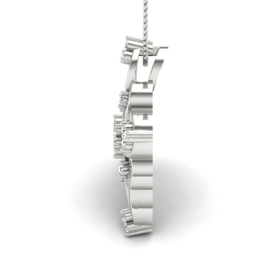 Golden pendant 3D print model_13