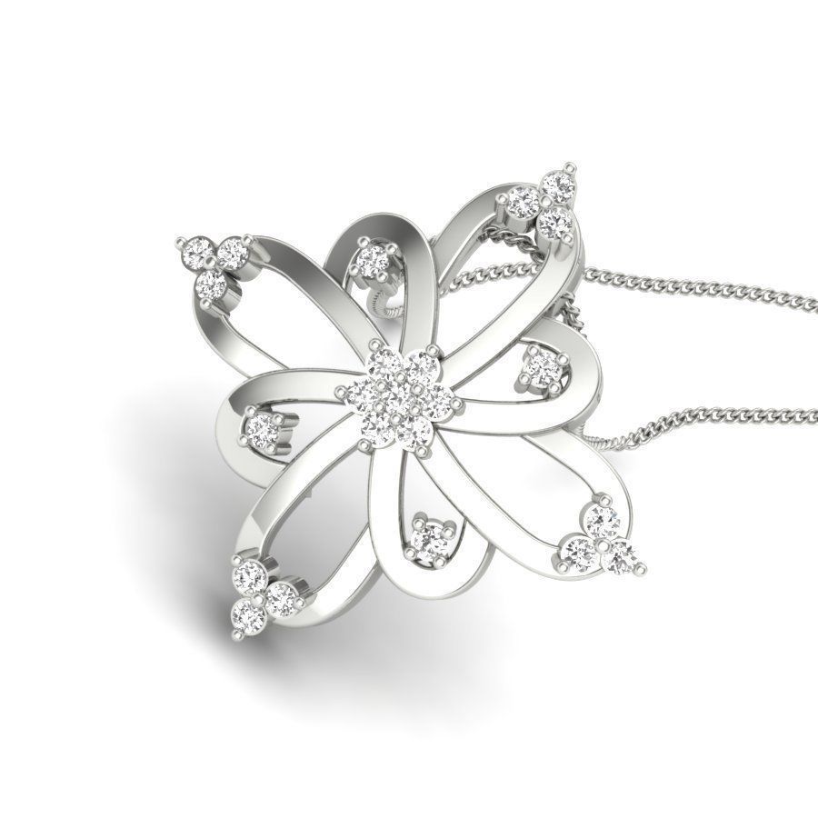 Golden pendant 3D print model_11