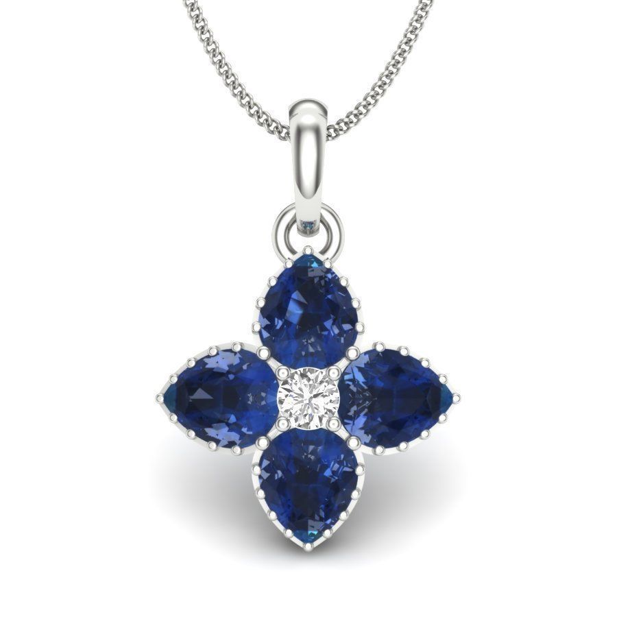 Pear Stone Pendant  3D print model_10