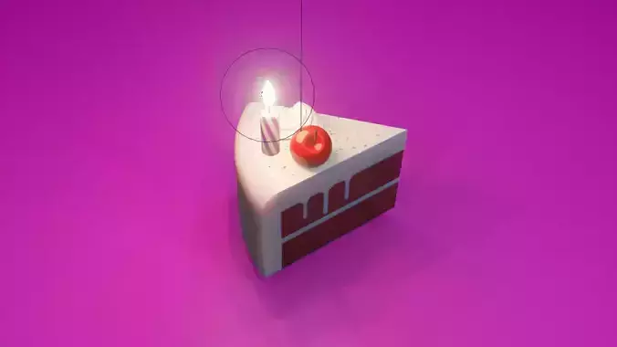 The delicious cake