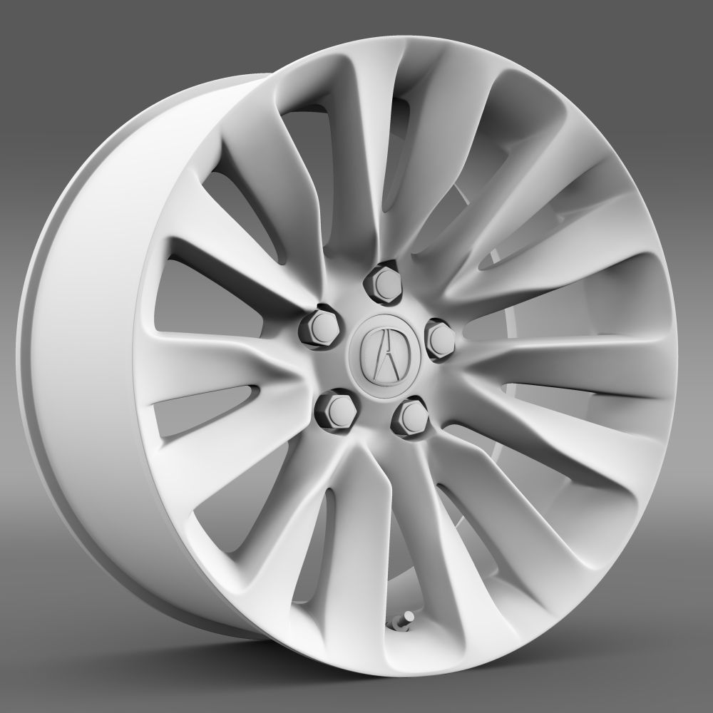 Acura RLX rim 3D model_9