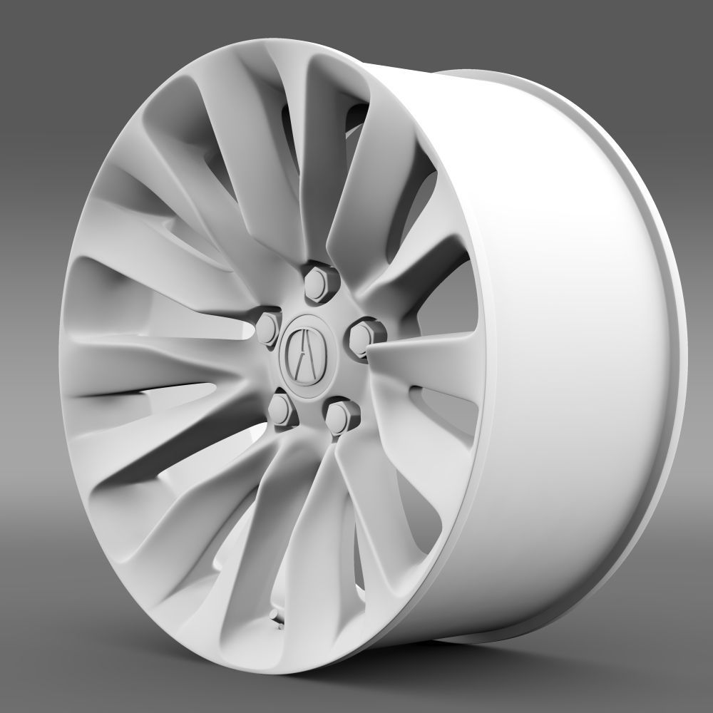Acura RLX rim 3D model_7