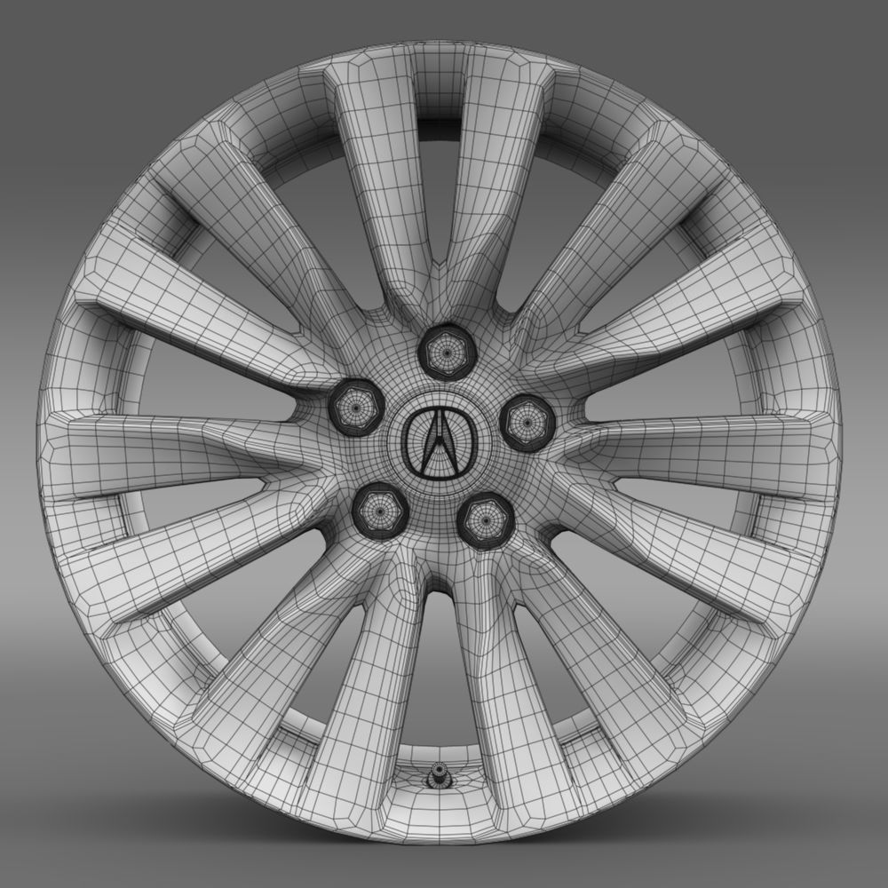 Acura RLX rim 3D model_1