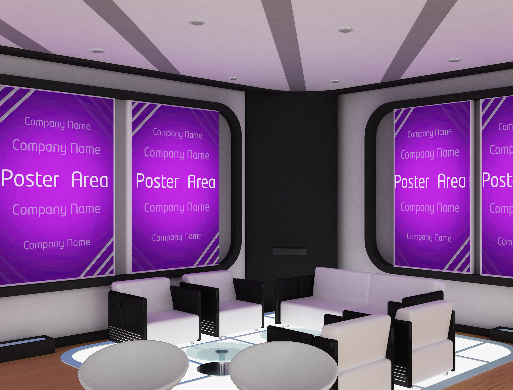 Booth Exhibition Stand a555b 3D model_6