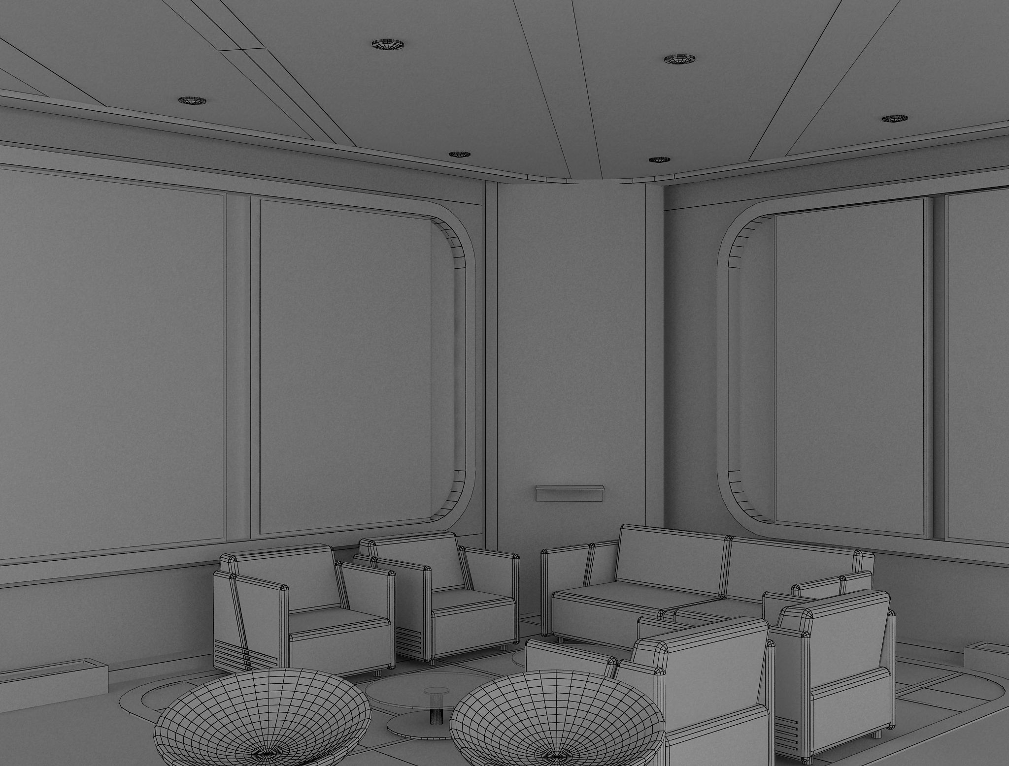 Booth Exhibition Stand a555b 3D model_7