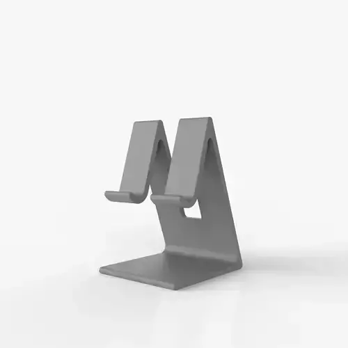 Cell Phone And Tablet Desk Stand 3D print model