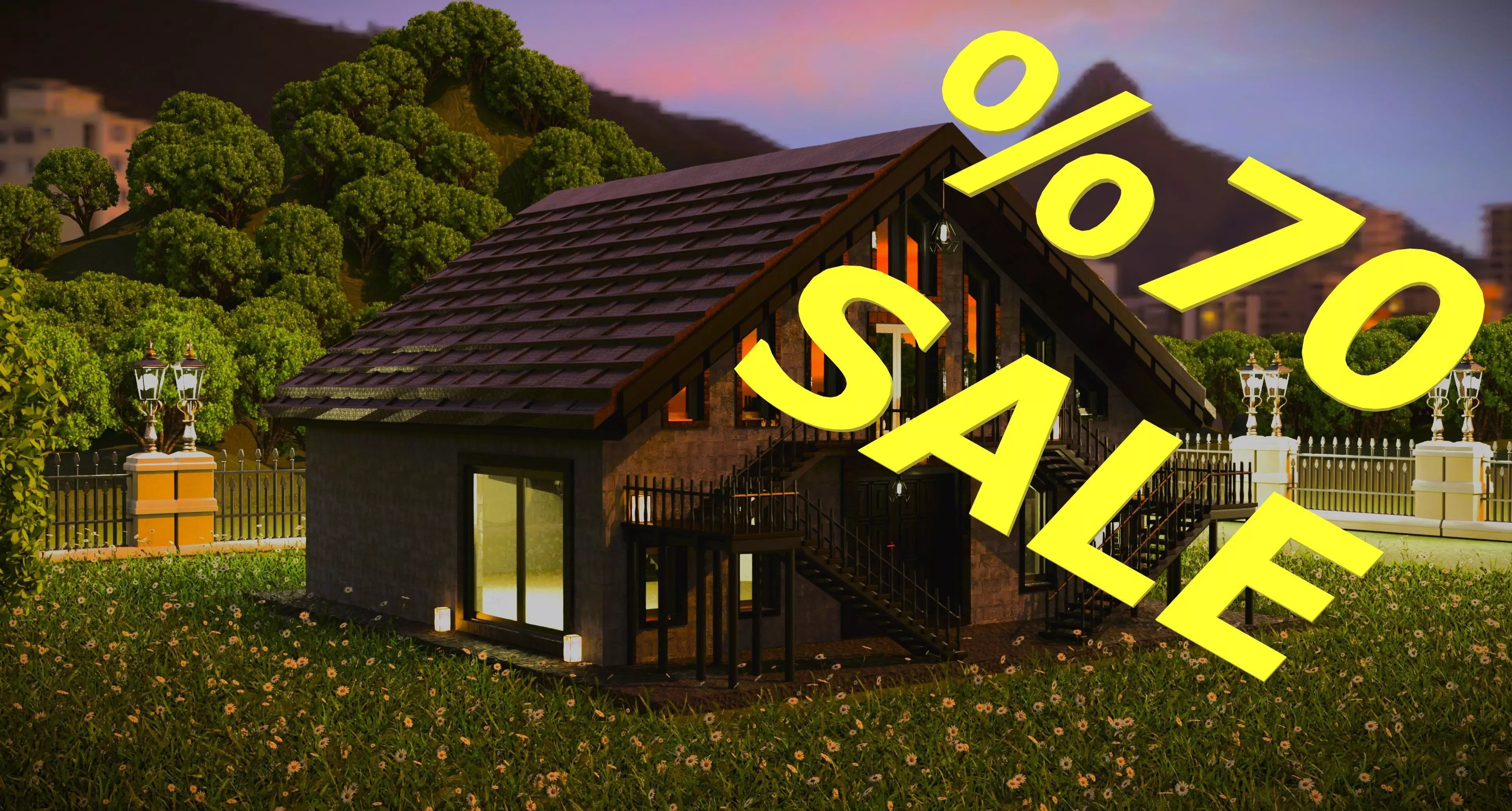 Luxury house 20 Free 3D model_0