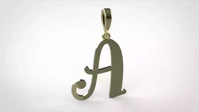 pendant alphabet Aerwyna A small 