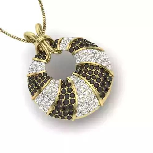 Pendant diamond gold