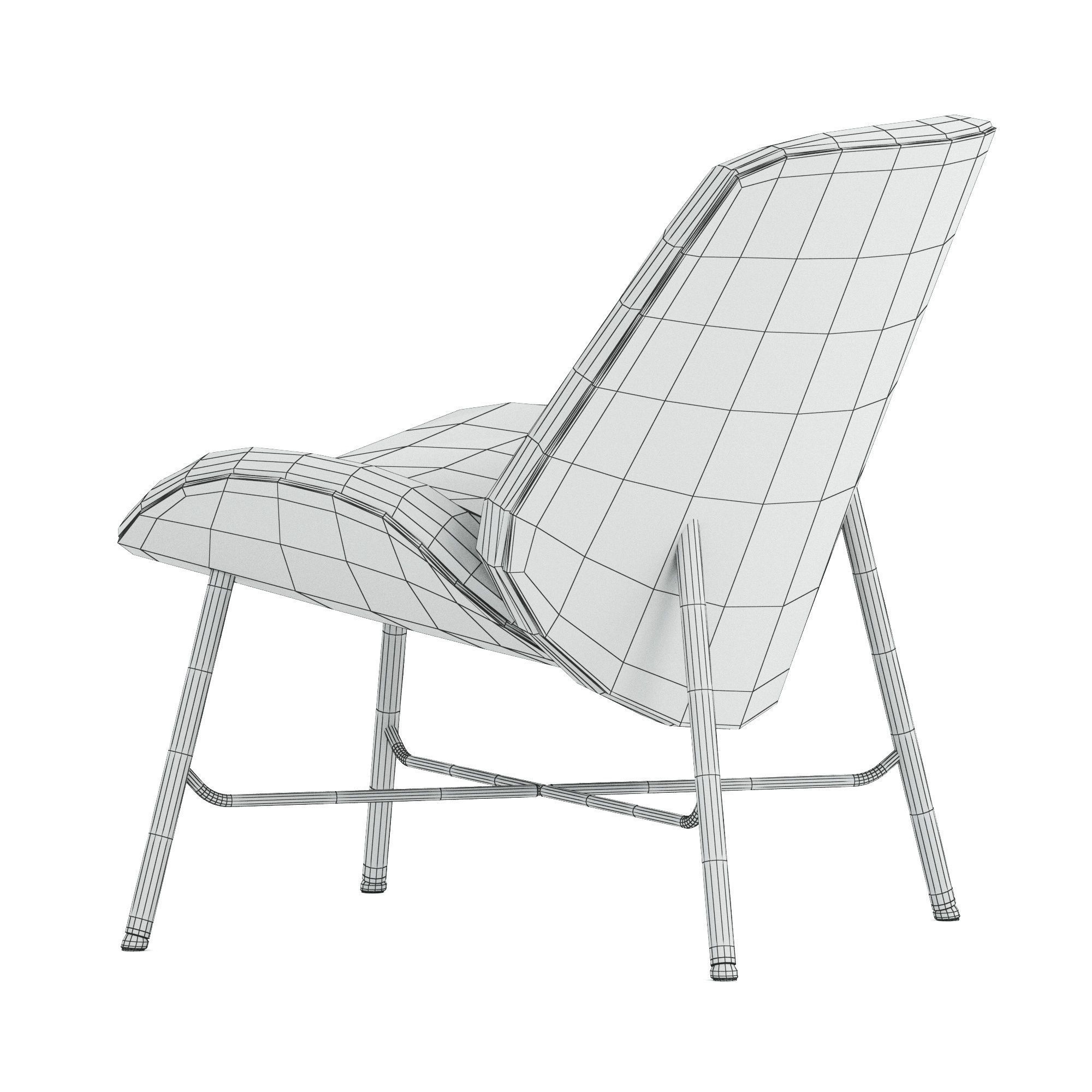 Easy chair by LEOLUX LX 3D model_3