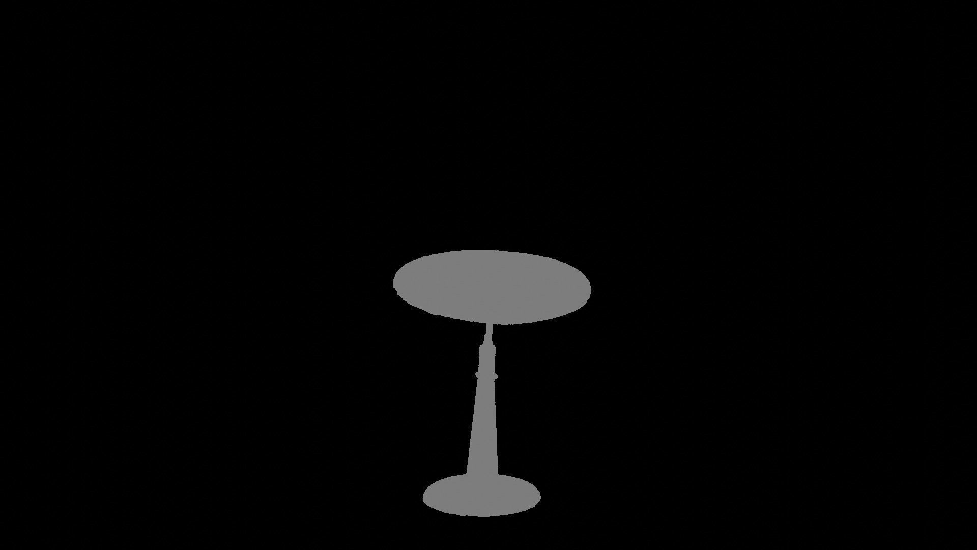 antique wooden table 3D model_5