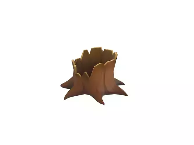 Low Poly Stump 001