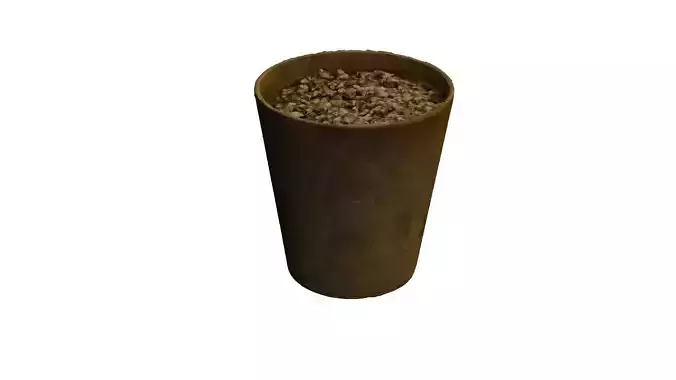 Flowerpot sand in cup