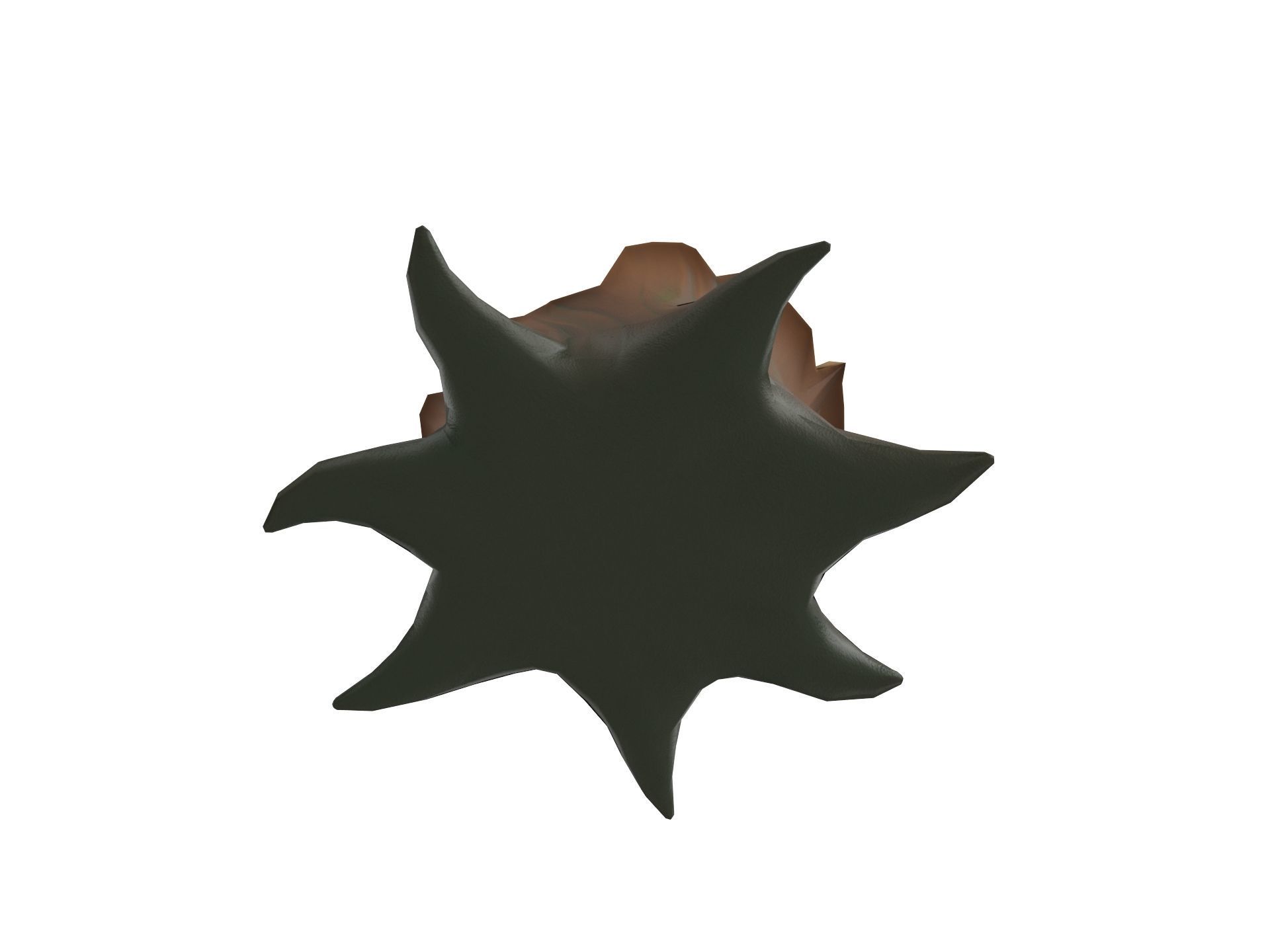 Low Poly Stump 002 Low-poly 3D model_9