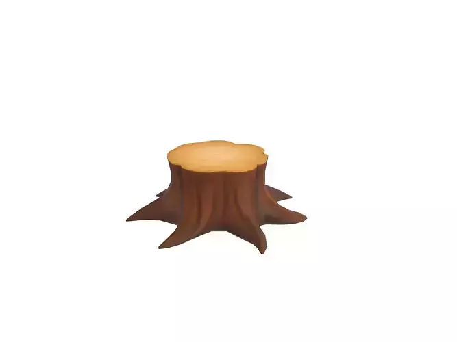 Low Poly Stump 003