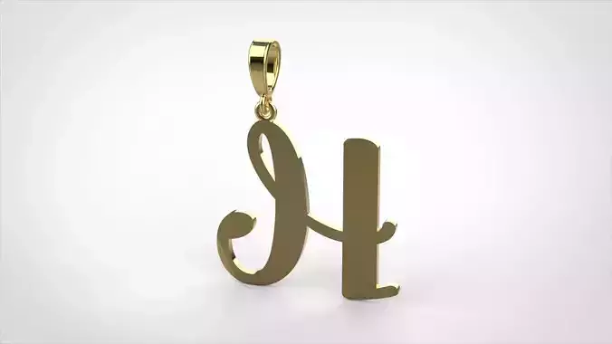 pendant alphabet Aerwyna H medium 