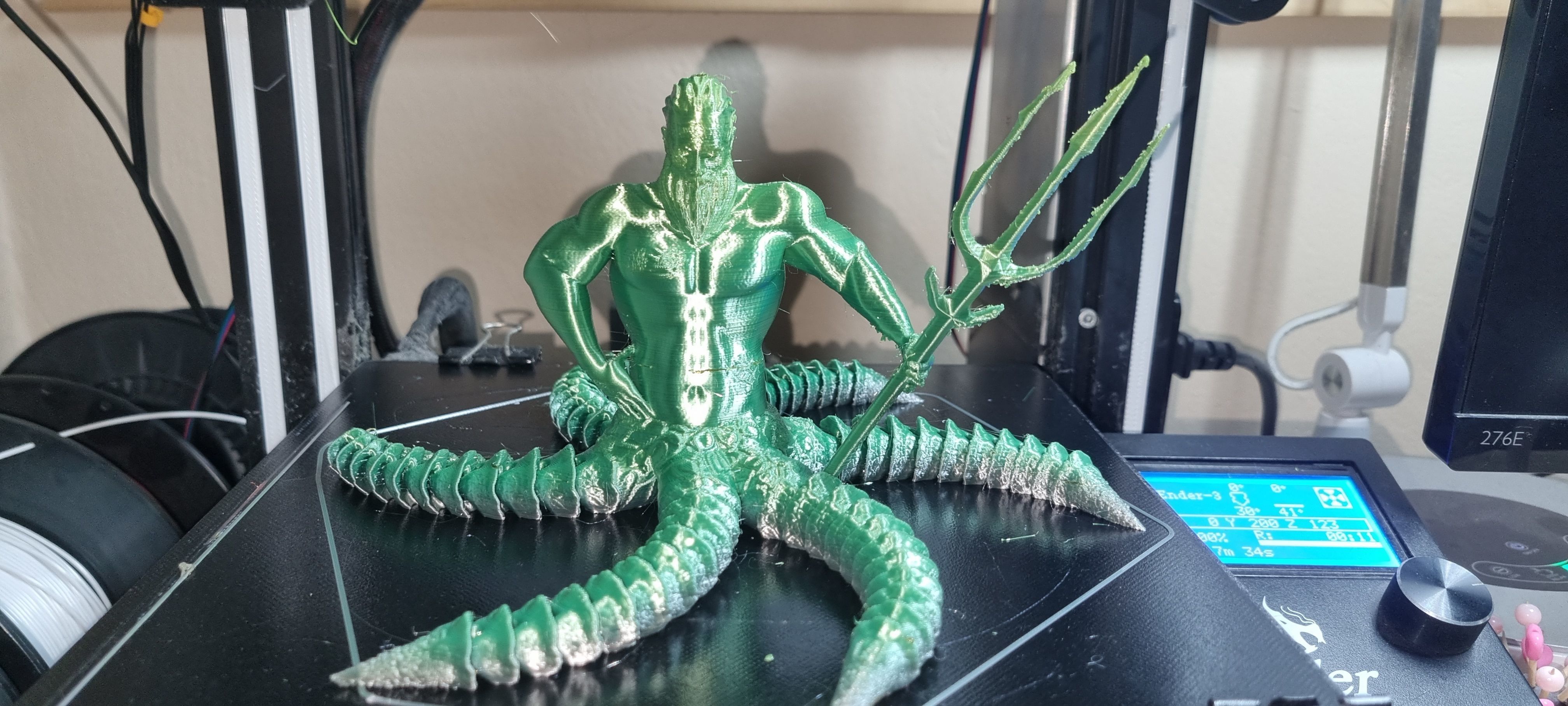 ARTICULATED TRITON 3D print model_8