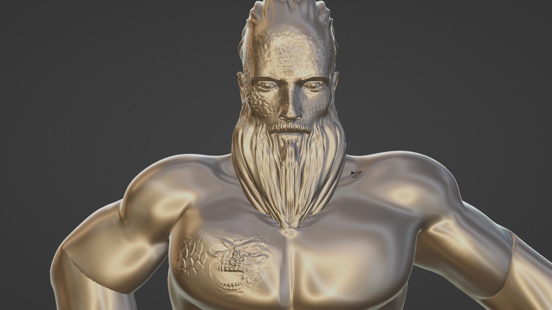 ARTICULATED TRITON 3D print model_5