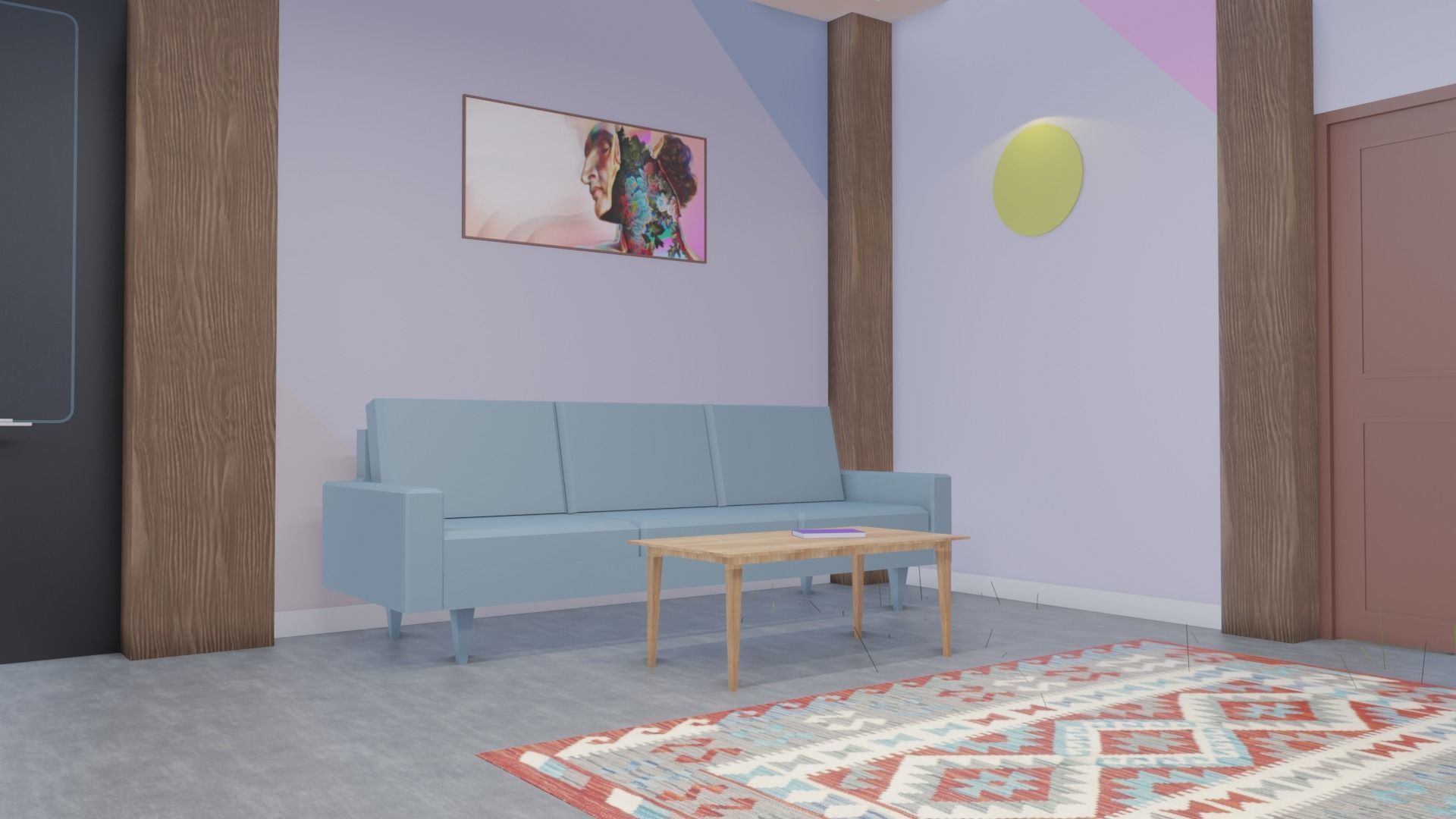 Metaverse Workroom Low-poly 3D model_24