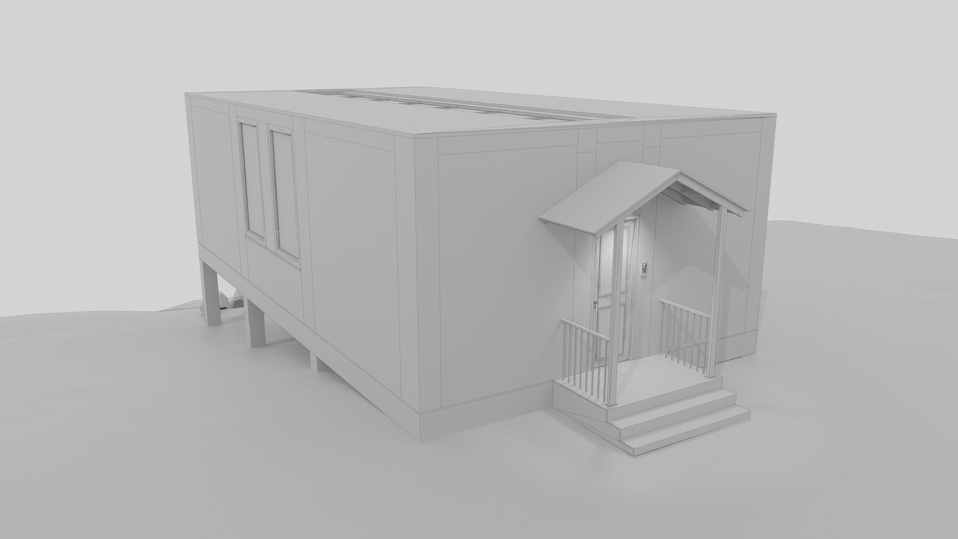 Metaverse Workroom Low-poly 3D model_32