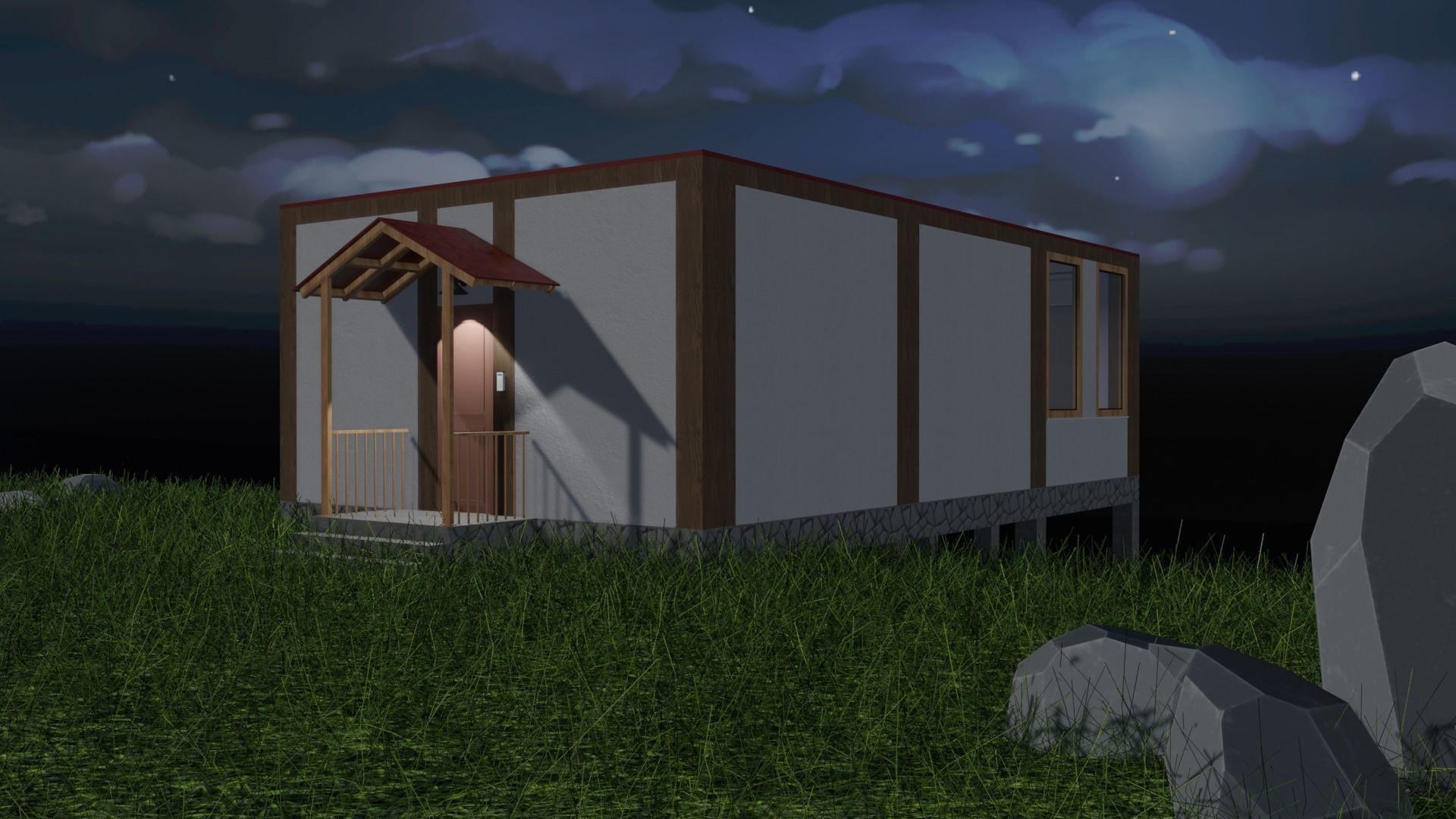 Metaverse Workroom Low-poly 3D model_19