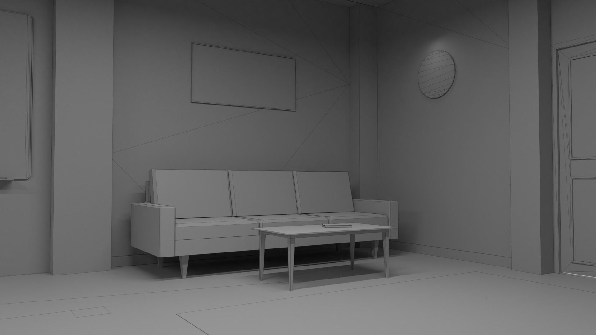 Metaverse Workroom Low-poly 3D model_31