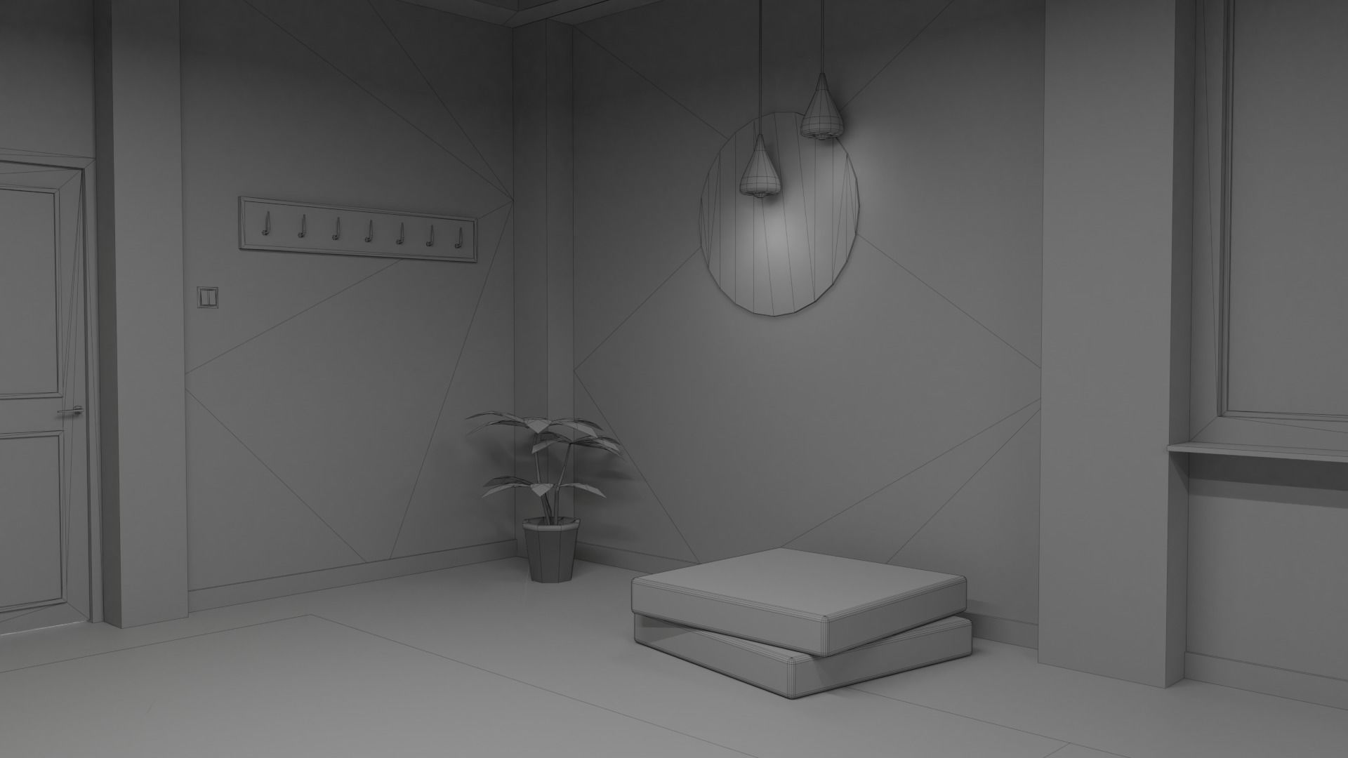Metaverse Workroom Low-poly 3D model_30