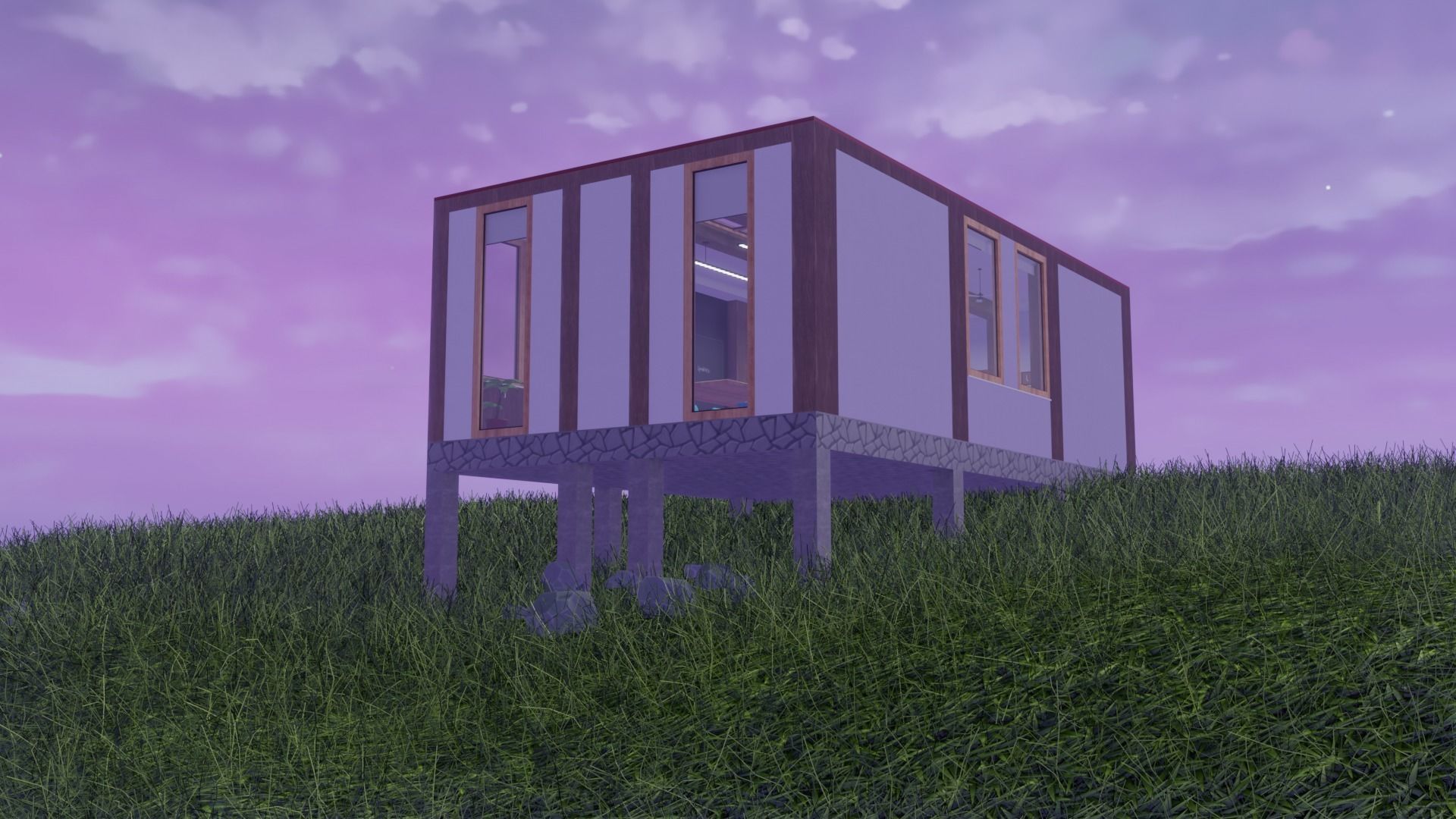 Metaverse Workroom Low-poly 3D model_16