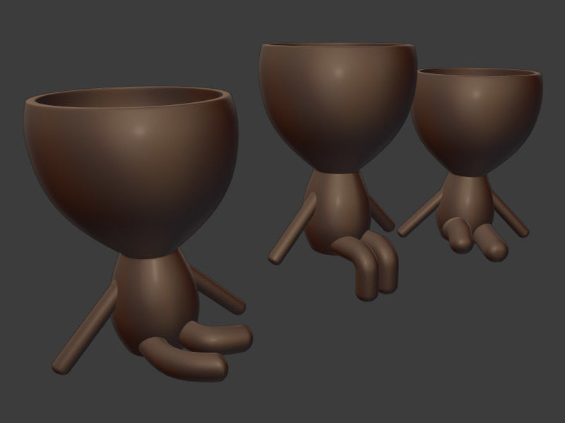 Decorative Flower Pots 3D print model_1