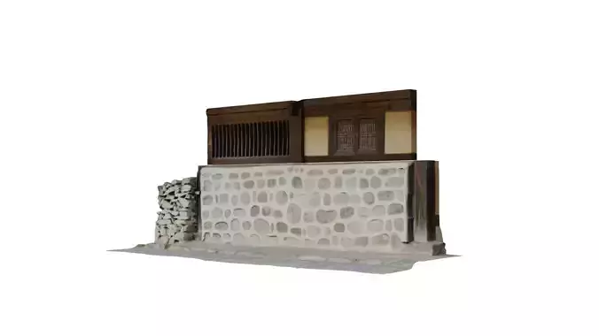 Korean traditional tile-roofed house