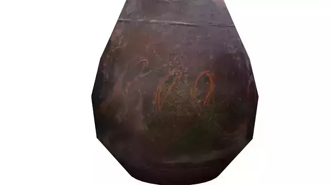 3D Korean Traditional Jangdokdae pot jar vase 