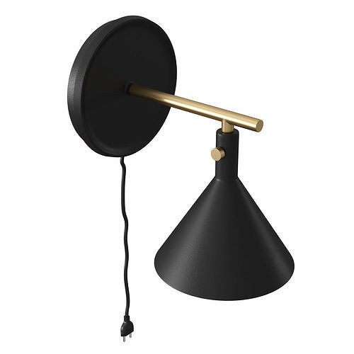 Cast Sconce Wall Lamp 3D model