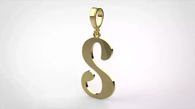 pendant alphabet Aerwyna  S medium 